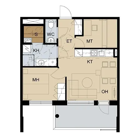 Lomahuoneisto Chalet Lägenhet *